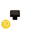 Sapphire Accent Series 1-1/4 in. Modern Black Square Cabinet Hardware Knob 10-Pack SP-1071-K-BK-10 - alternate 1